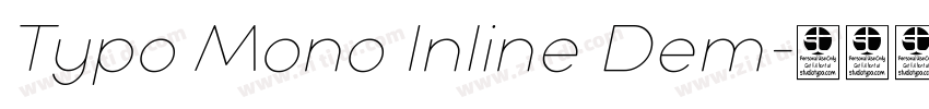 Typo Mono Inline Dem字体转换